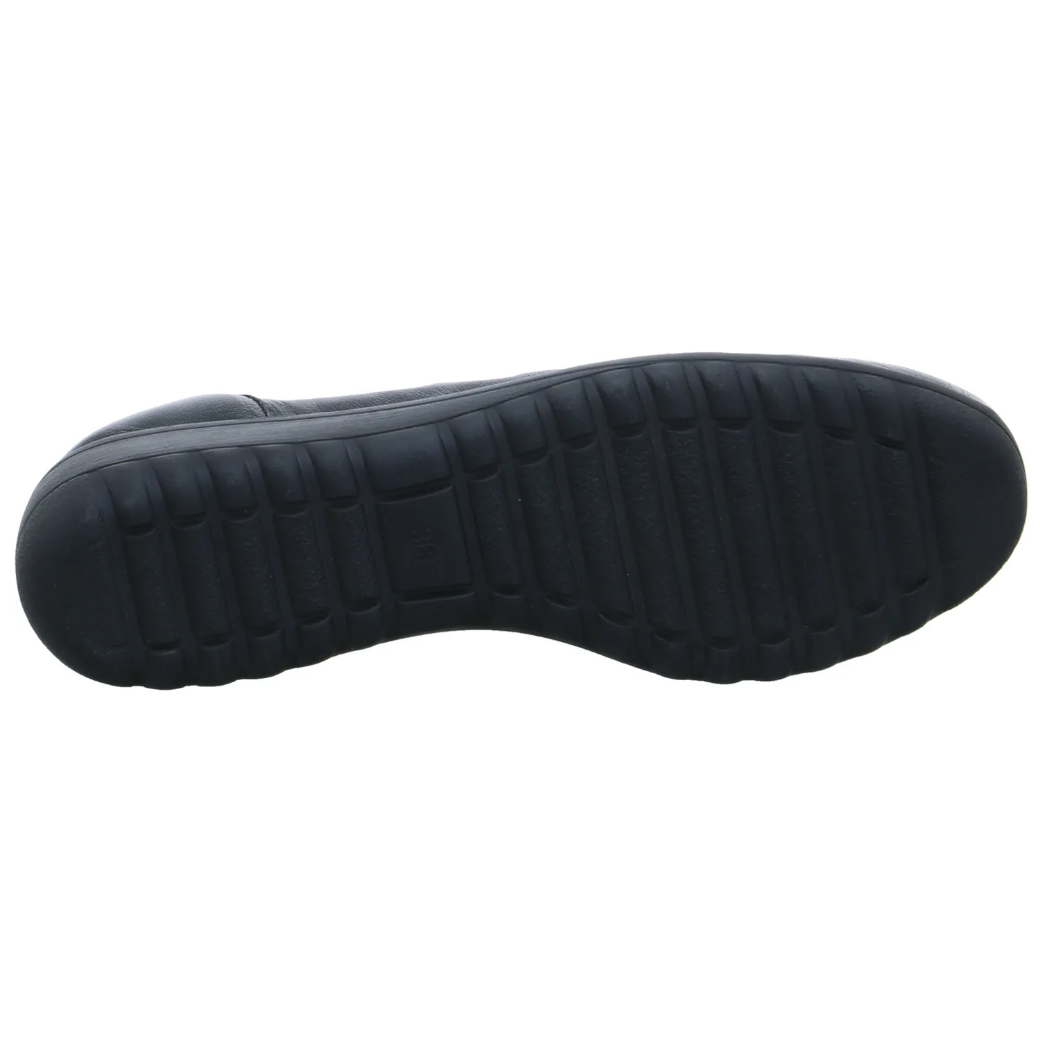 CAPRICE Comfort-Ballerina Schwarz Leder  mit Wechselfussbett
