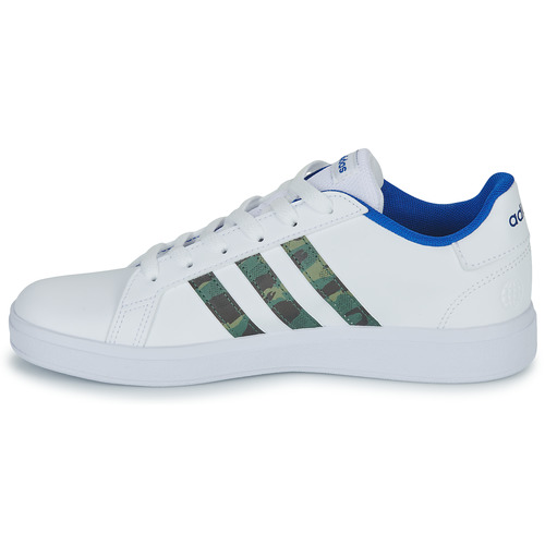 Adidas Sportswear - GRAND COURT 2.0 K - Blanc / Bleu / Camouflage