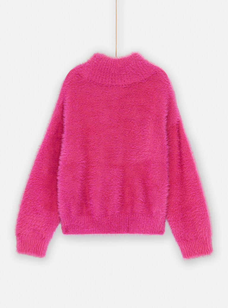 Pull fuchsia à motif tigre
