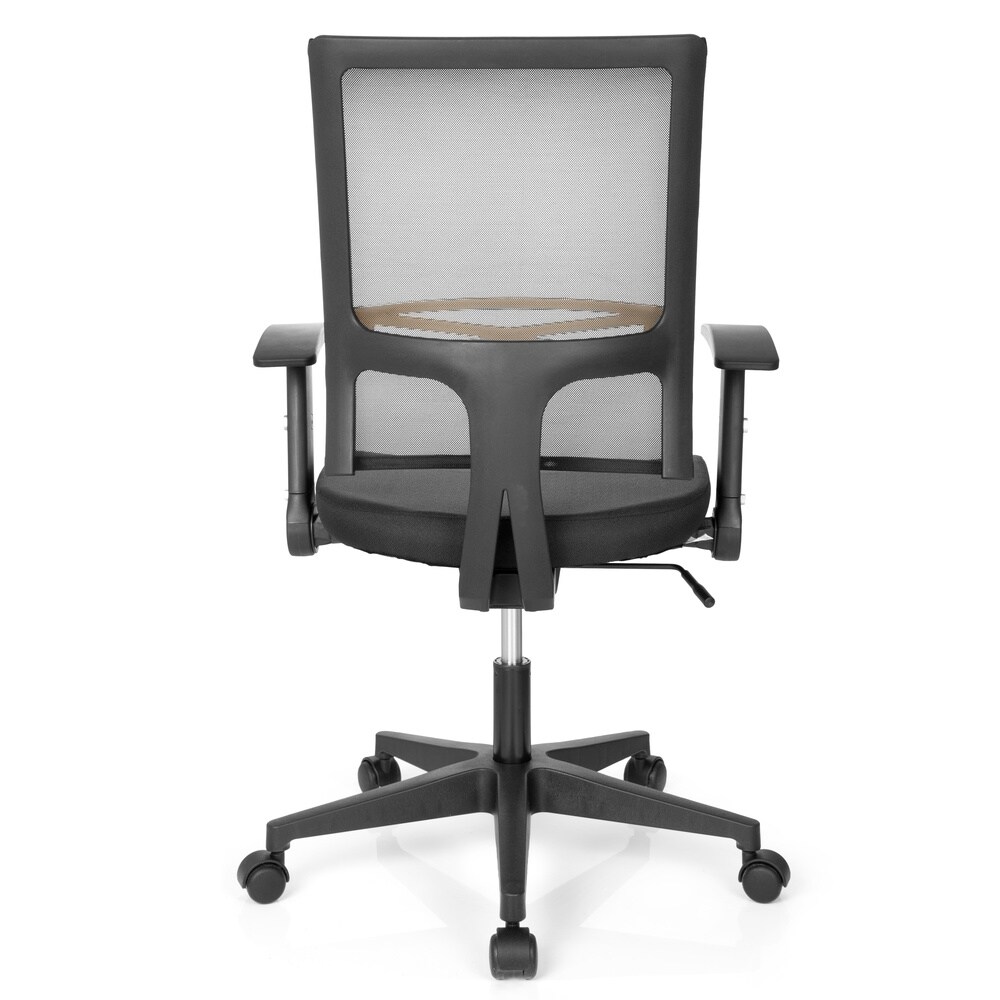Home Office Bürostuhl OFFICE R8 Stoff/Netzstoff mit abklappbaren Armlehnen hjh OFFICE