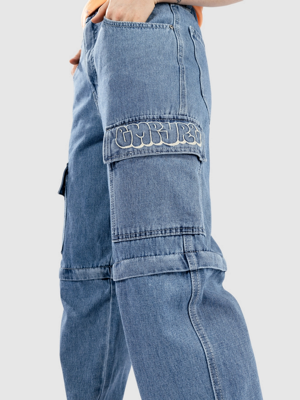 Empyre Tori SK8 Zip Off Jeans blue