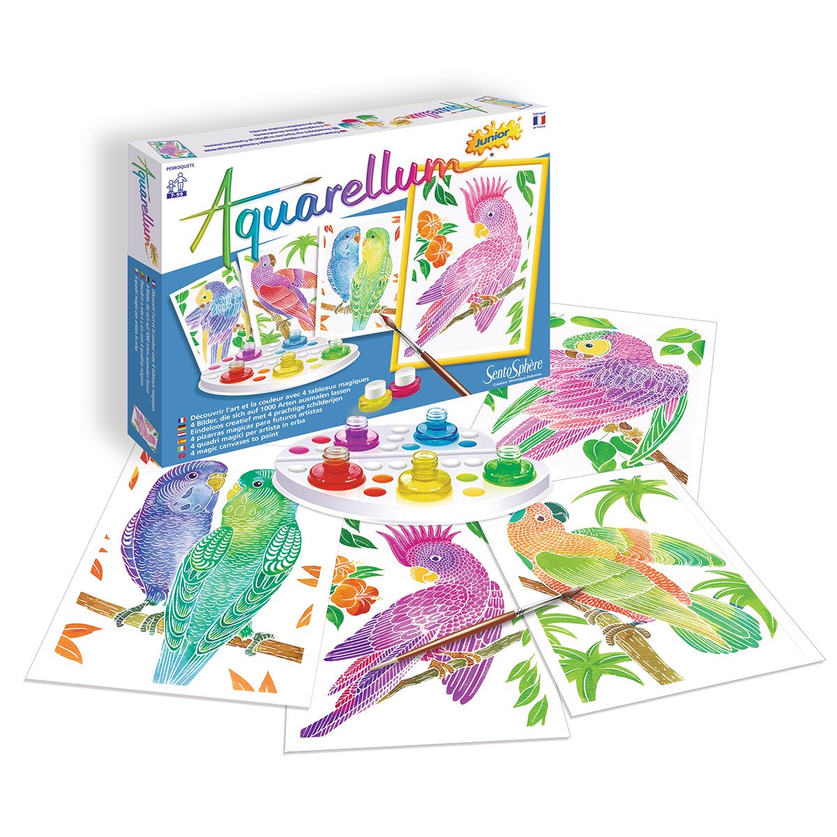 Aquarellum junior : perroquets