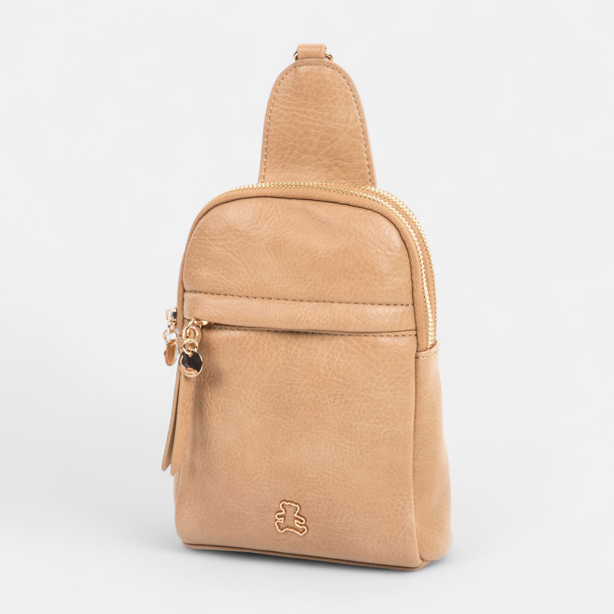 Pochette pour téléphone beige