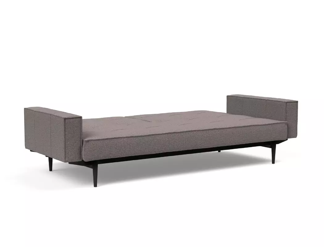 Schlafsofa mit Armlehnen Splitback Styletto schwarz