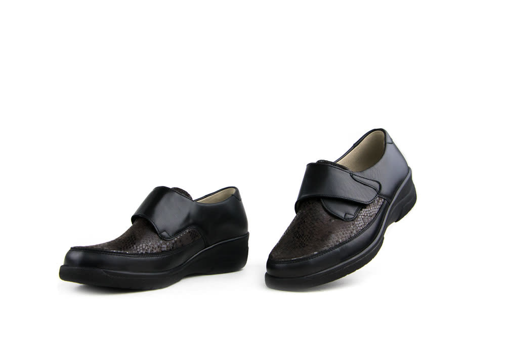 Solidus Klittenbandschoenen Zwart Hedda Terra