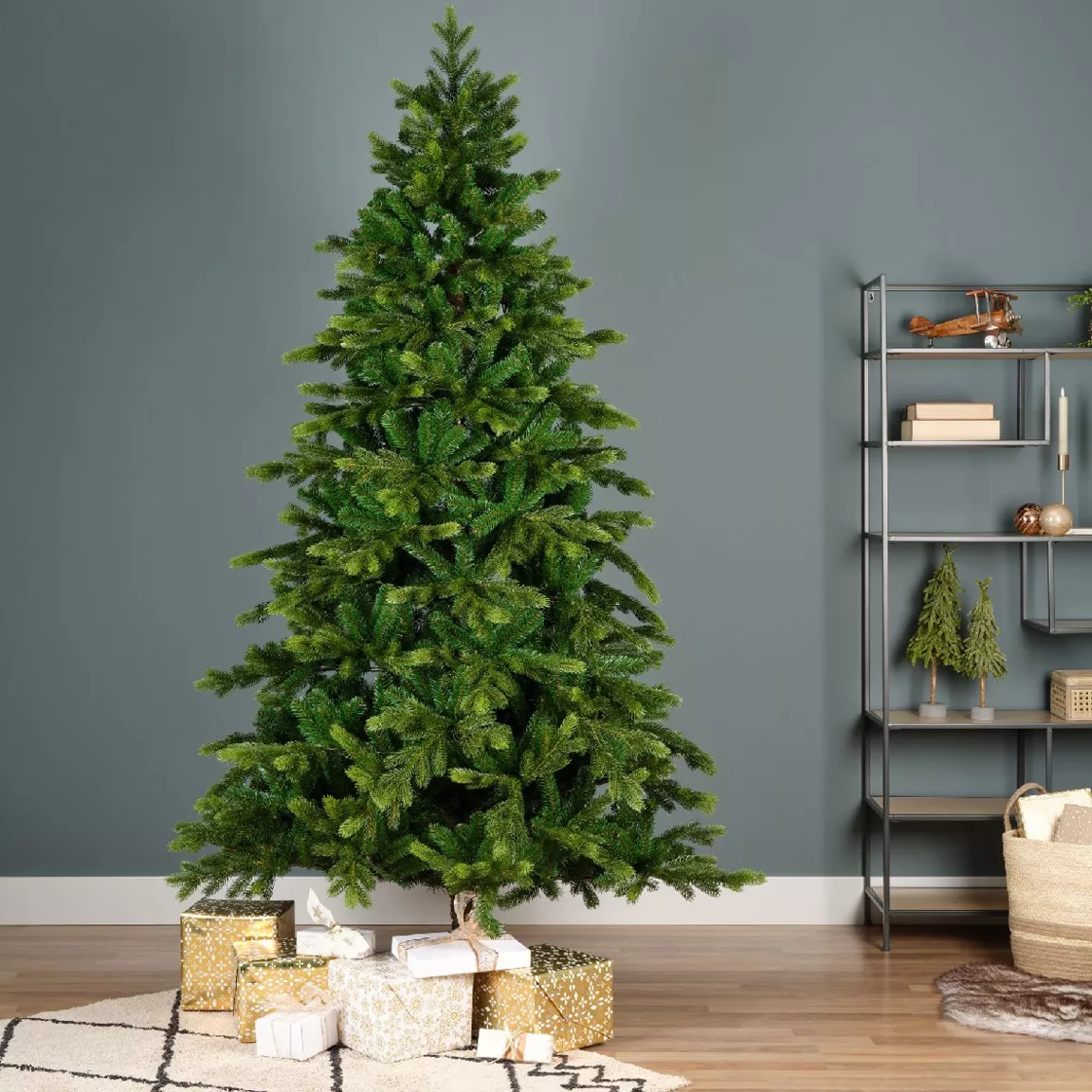 Sapin artificiel de Noël Caucasia Nordmann H300 cm Vert sapin