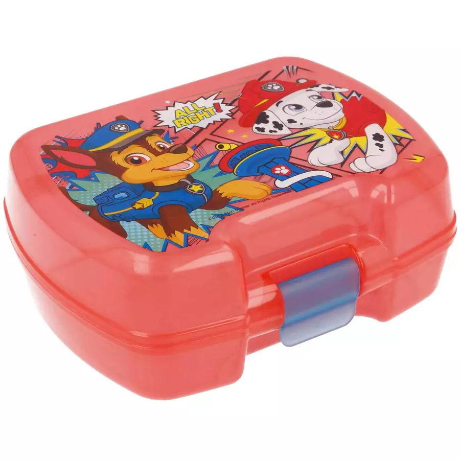Stor Premium Lunchbox Paw Patrol Comic 17,5 x 13,8 x 7 cm rot