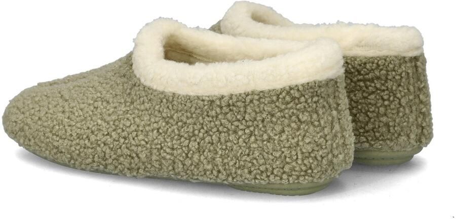 Nelson Home teddy pantoffels kaki