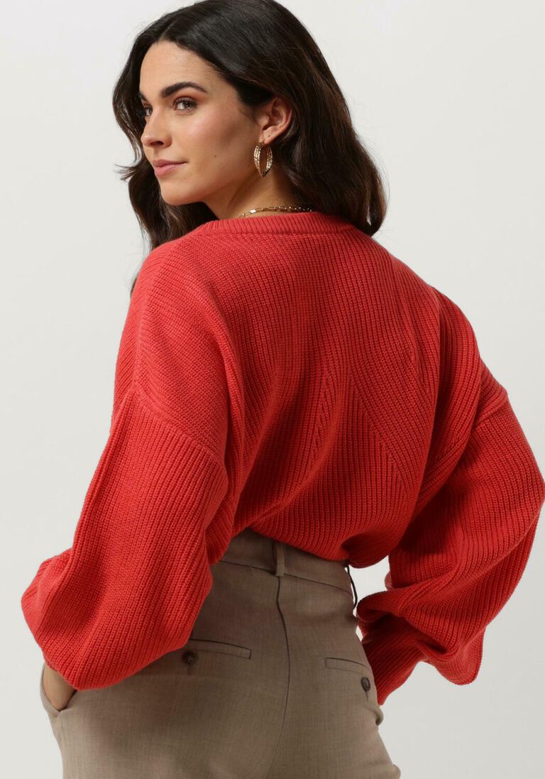 SUMMUM koraal summum trui balloon sleeve sweater acrylic knit