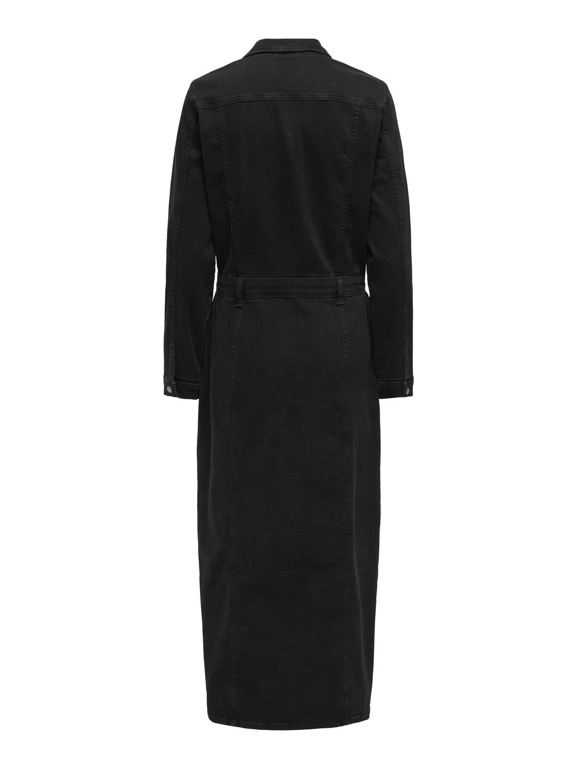 ONLELLEN Langes Kleid Washed Black