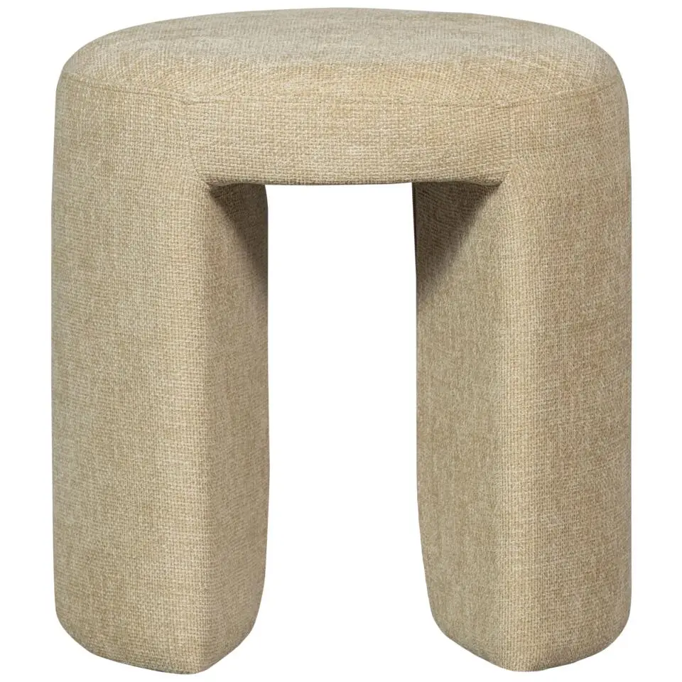 WOOOD Charlie Kruk - Chenille - Naturel - 47x45x45