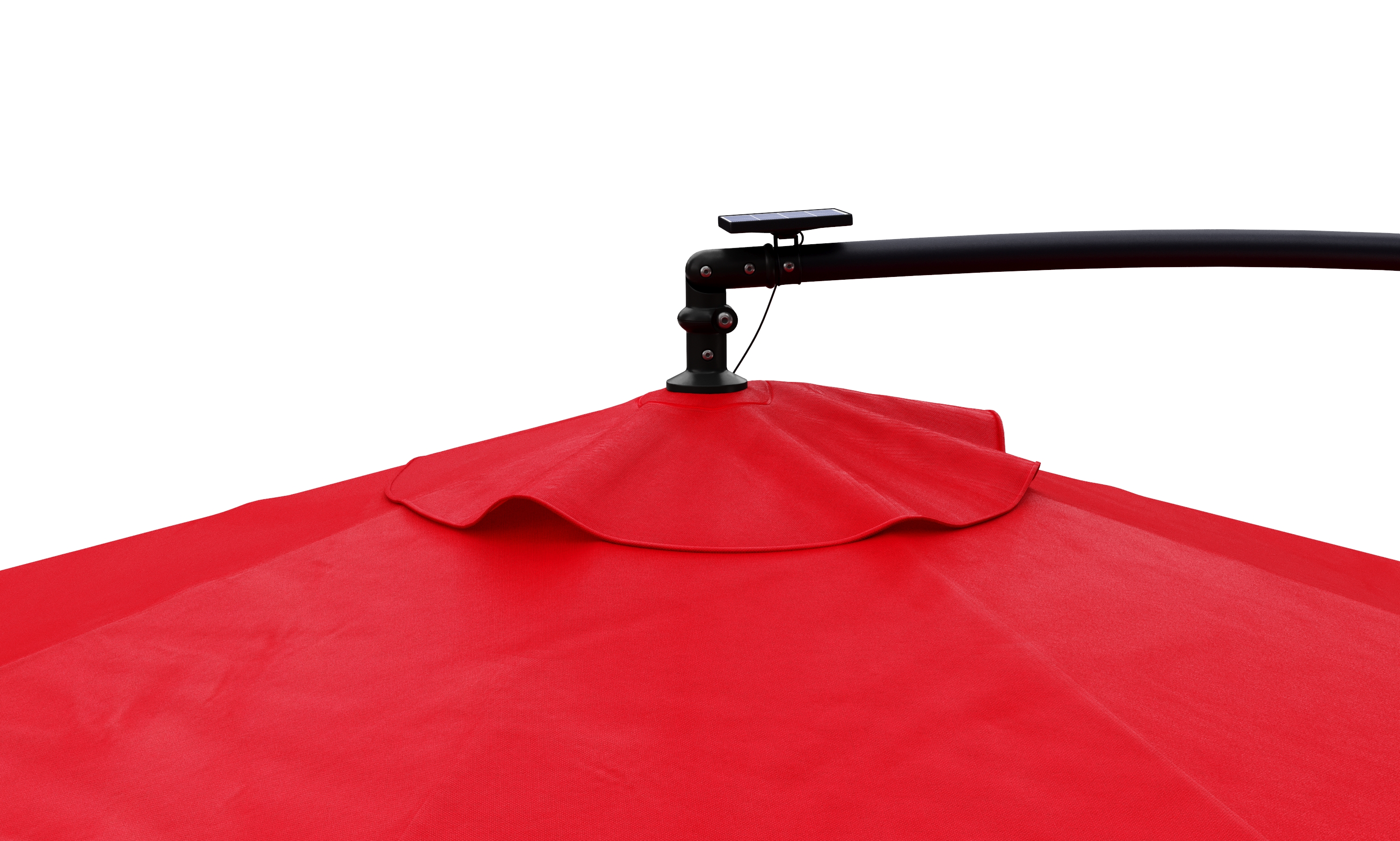 Sonnenschirm Ampelschirm BAY mit LED 350 cm rot