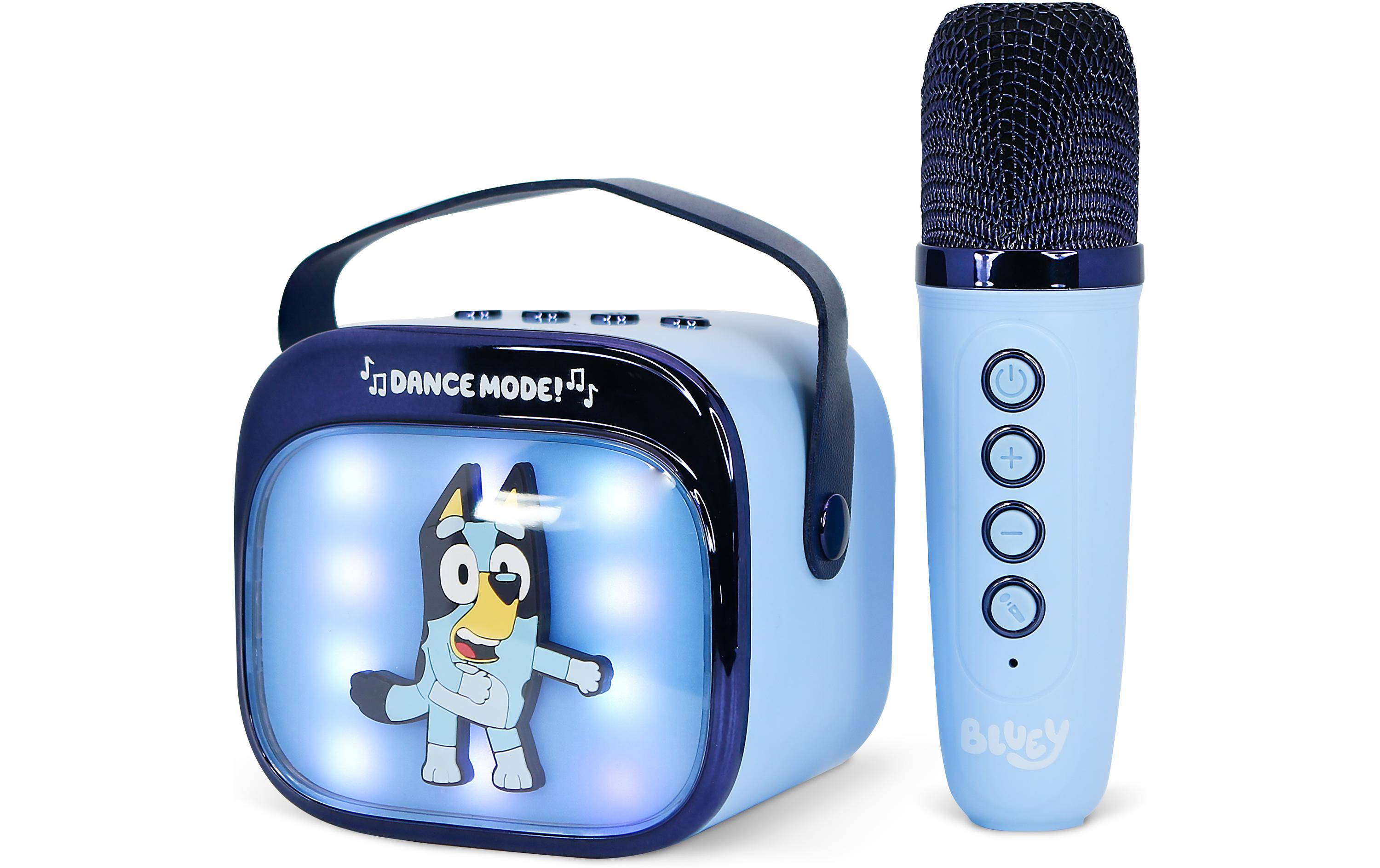 Bluey LED Wireless Karaoke Lautsprecher und MikrofonMit LED-Leuchten