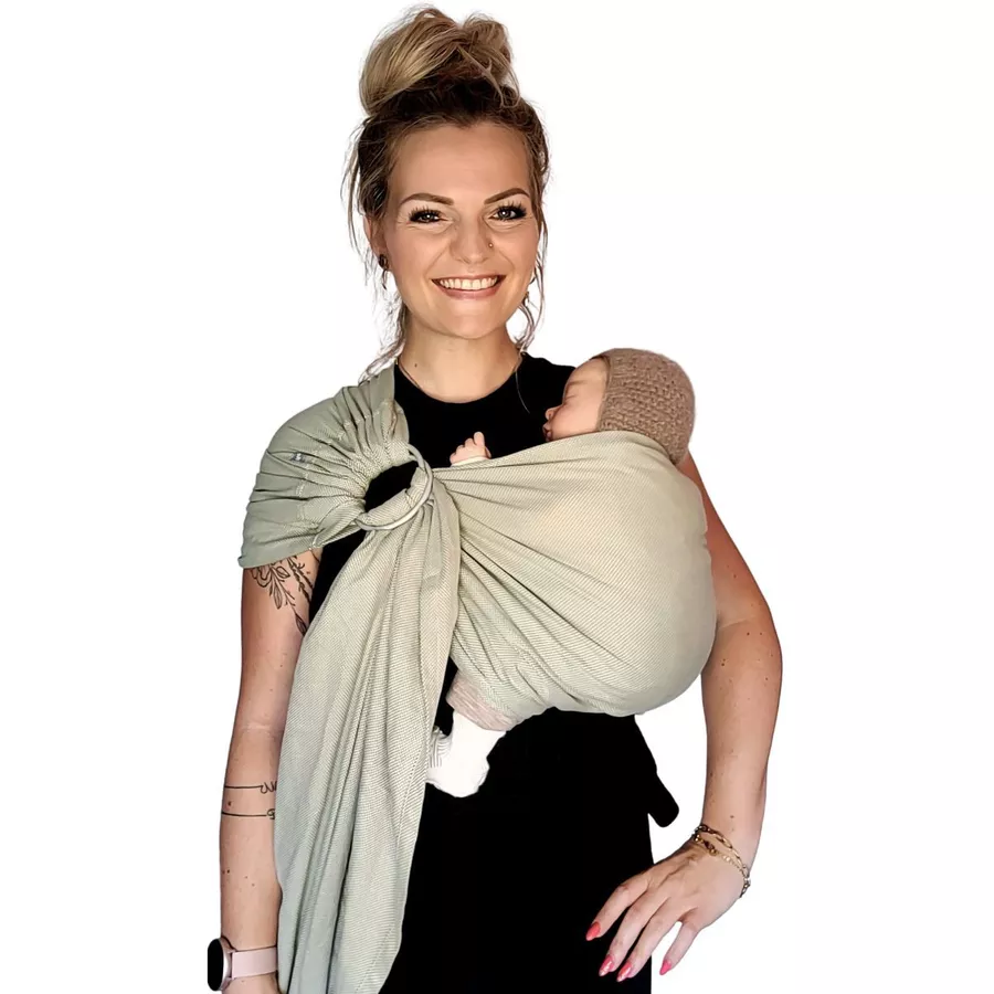 Hoppediz Babytragetuch Ring-Sling kbA Elba