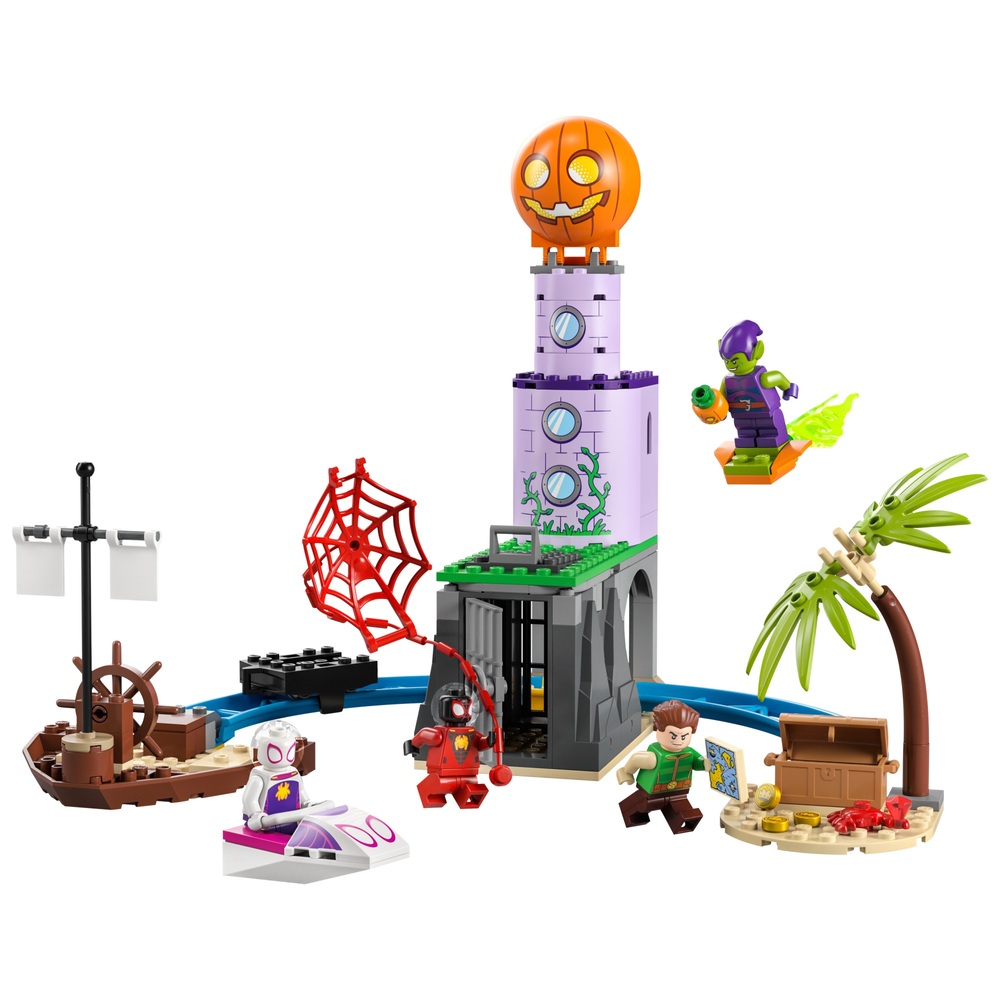 LEGO Marvel 10790 Spidey und seine Freunde: Spider-Mans Team am Leuchtturm des Grünen Kobolds