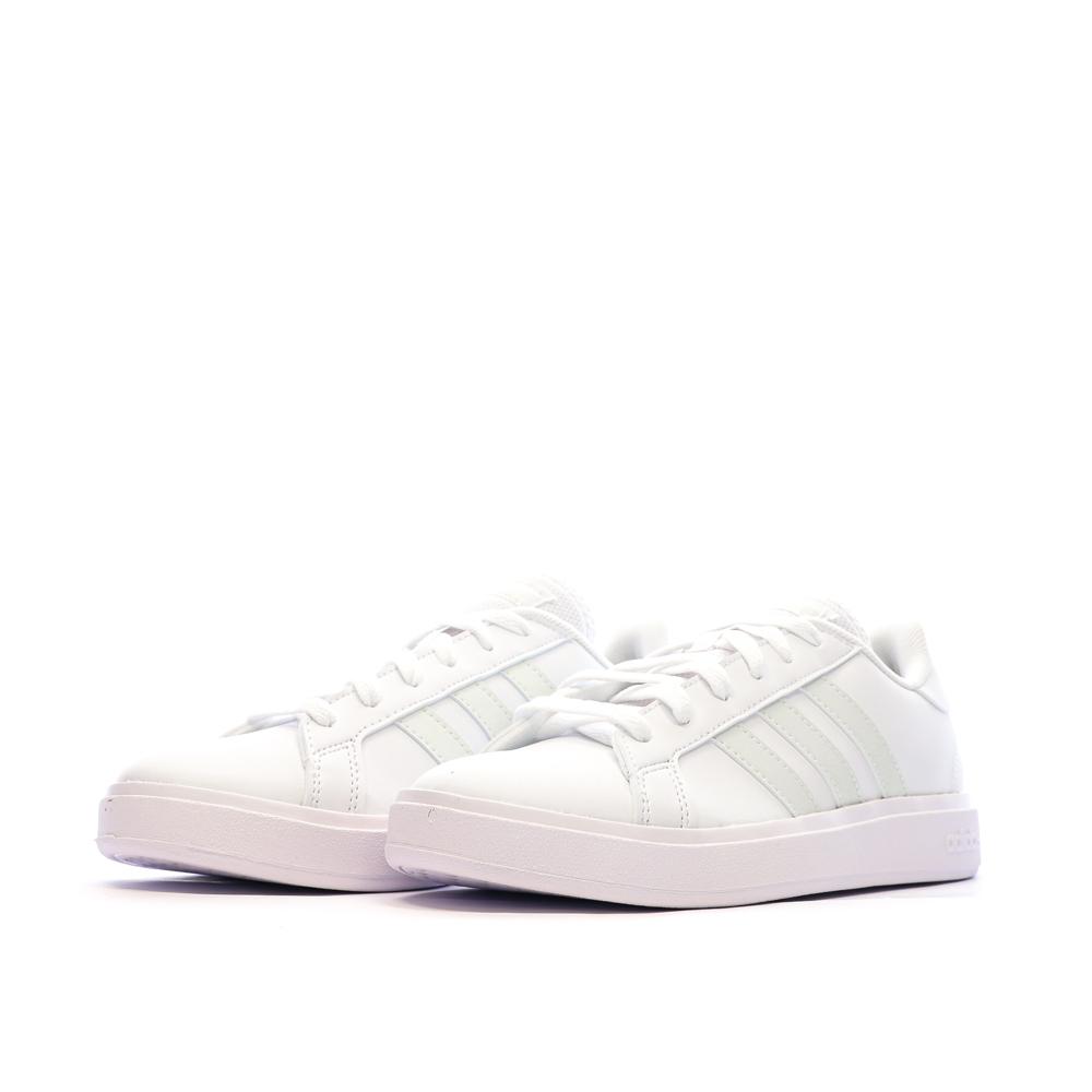 Adidas Baskets Blanc/Vert Femme Adidas Grand Court Base 2.0