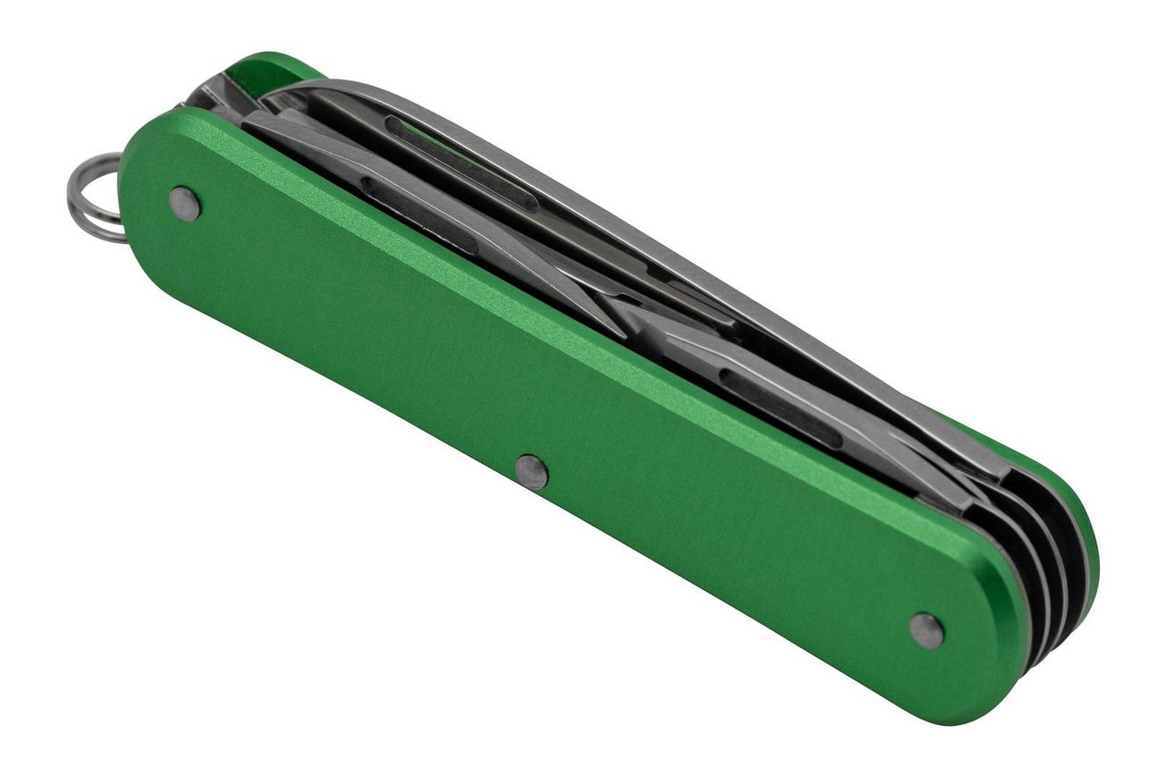 FOX Vulpis 4-Tools FX-VP130-F4OD, N690Co, Aluminium OD Green, Zwitsers zakmes