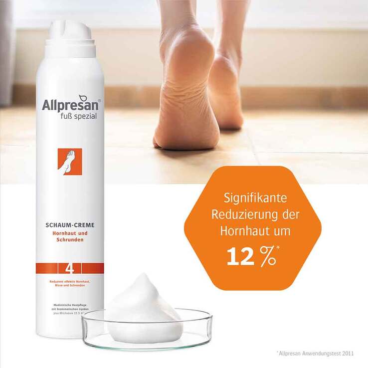 Allpresan Fuß spezial Original Schaum-Creme Hornhaut und Schrunden Nr.4, 200 ml