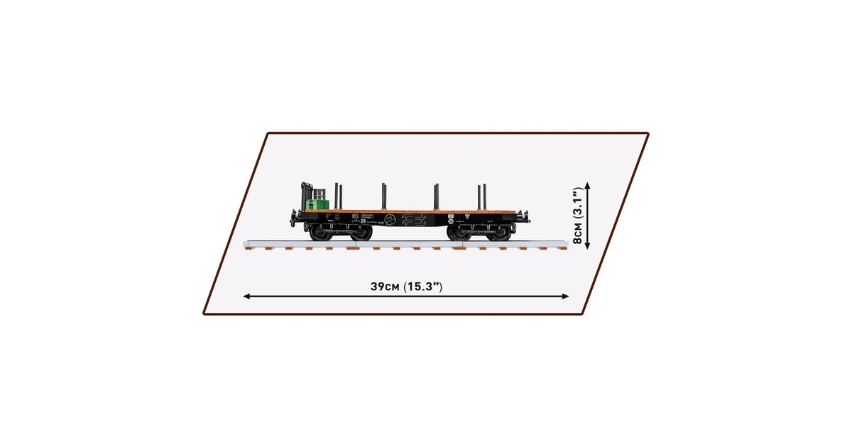 COBISchwerer Plattformwagen Type SSYS Constructiespeelgoed  (Schaal 1:35)