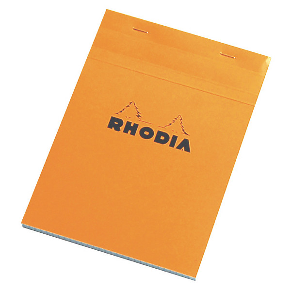 5 blocs Rhodia A5 agrafés modèle non perforé réglure 5 x 5