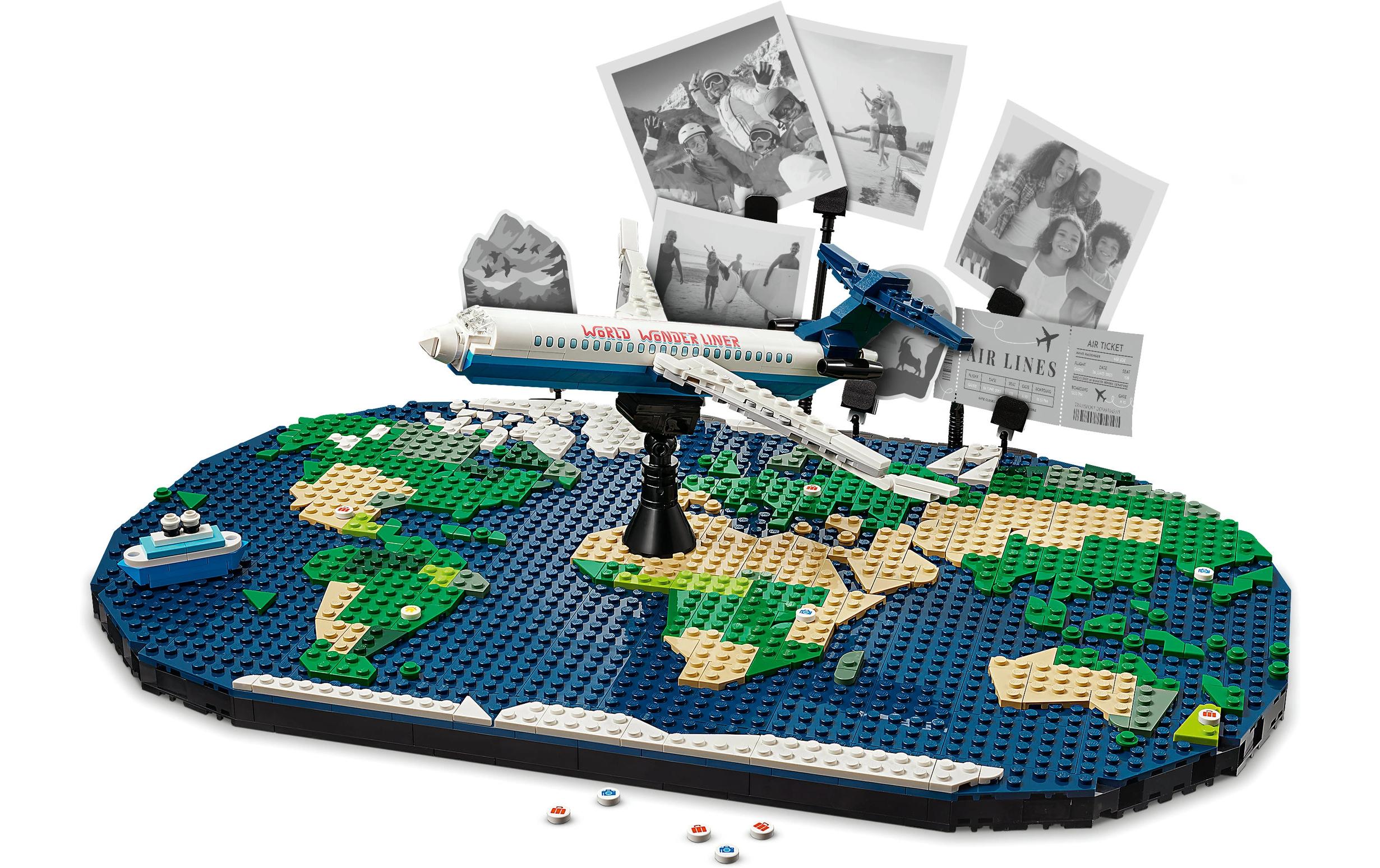 Set Reiseerinnerungen 41838<br>Spielset baubare Weltkarte