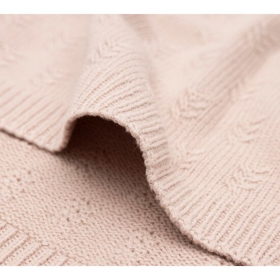 Couverture Berceau Grain Knit   Rose        75 x 100 cm   de               Jollein