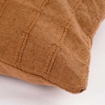Kussen streep l.bruin - l50xb30xh10cm