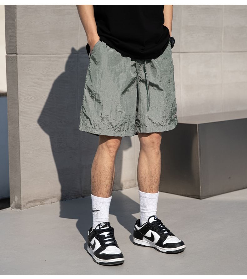 Really Point - Mid Rise Letters Geborduurde Wijde Broek