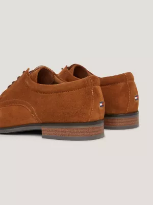 Sapatos Derby de camurça com cadarço