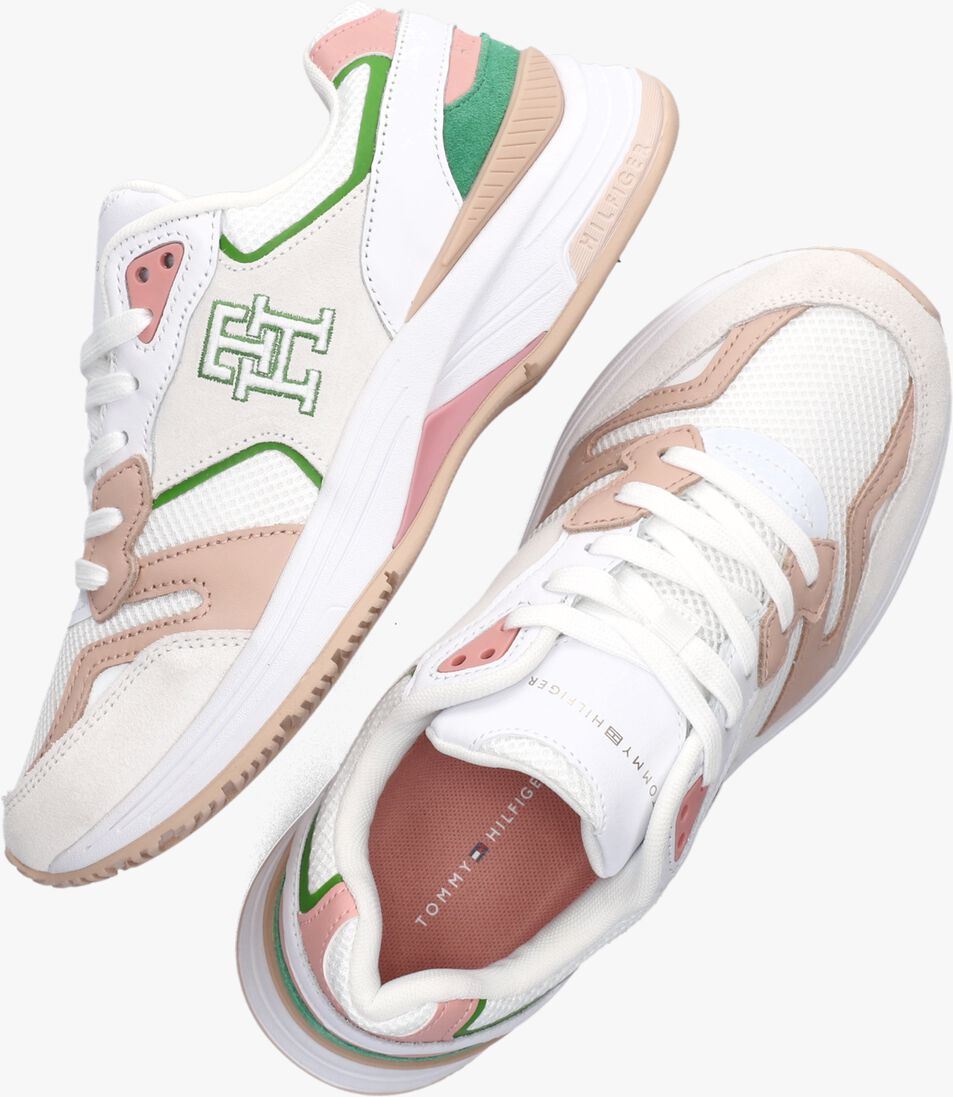 TOMMY HILFIGER witte tommy hilfiger lage sneakers modern prep runner