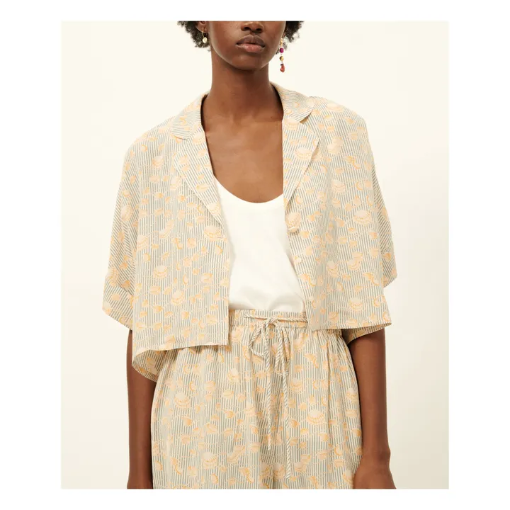 Sessùn Blouse Cochi Rayures | Jaune