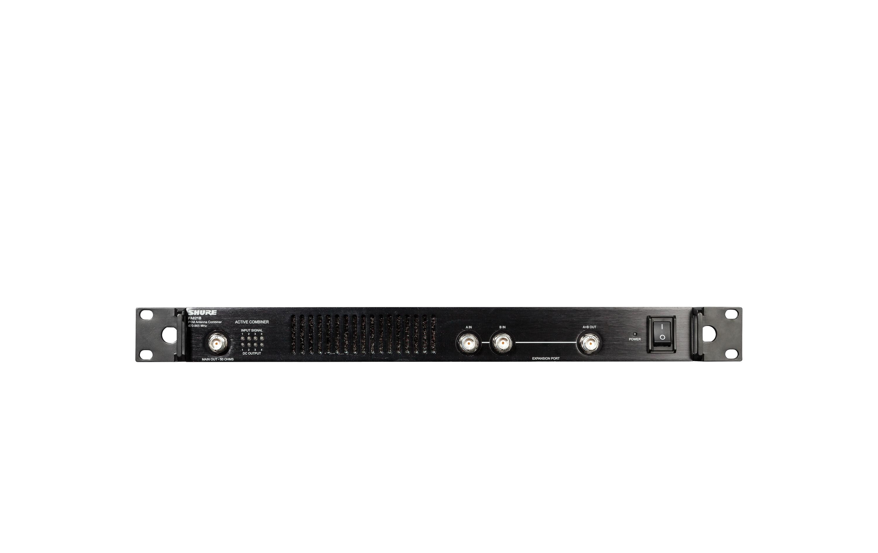 Antennen-Combiner PA821B-E<br>Acht-zu-eins PSM Antennen-Combiner für alle P3T, P9T und P10T Sender (470 - 865 MHz).