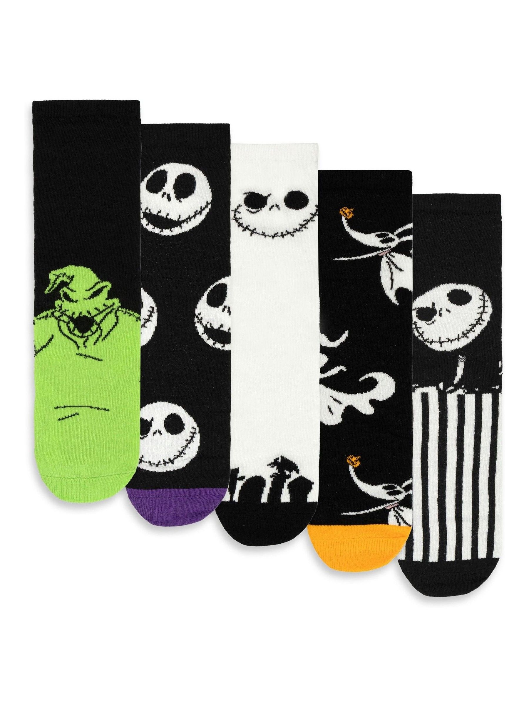Vanilla Underground Nightmare Before Christmas Calf Socks Set of 5