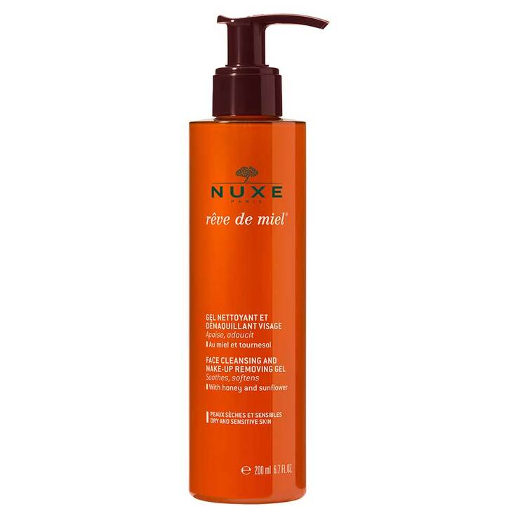 Nuxe Reve de Miel Gel Nettoyant et Demaquillant, 200 ml