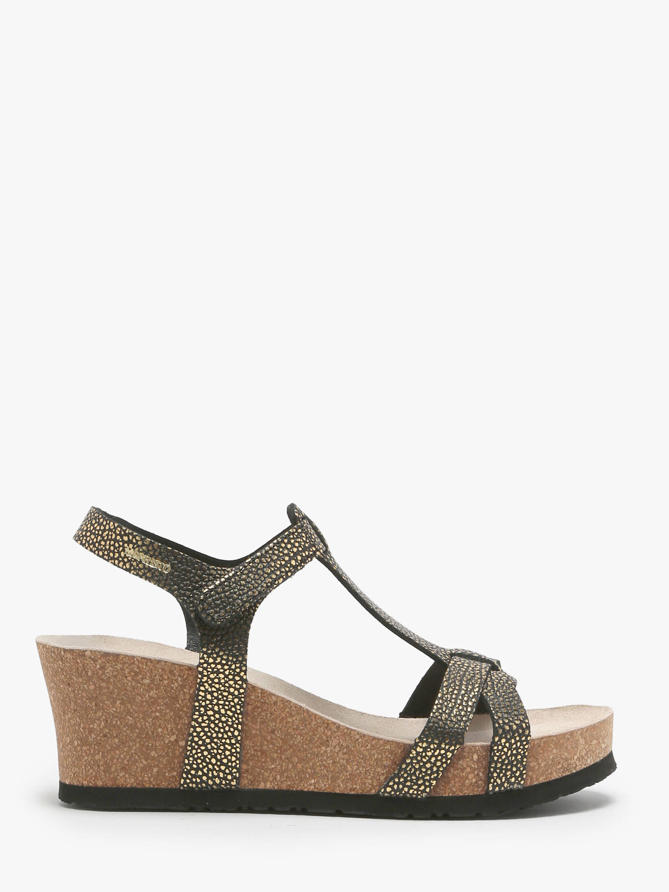 Sandales talon compens en cuir MEPHISTO