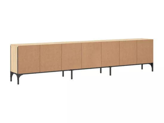 Meuble TV à tiroir chêne sonoma 200x25x44 cm bois d'ingénierie