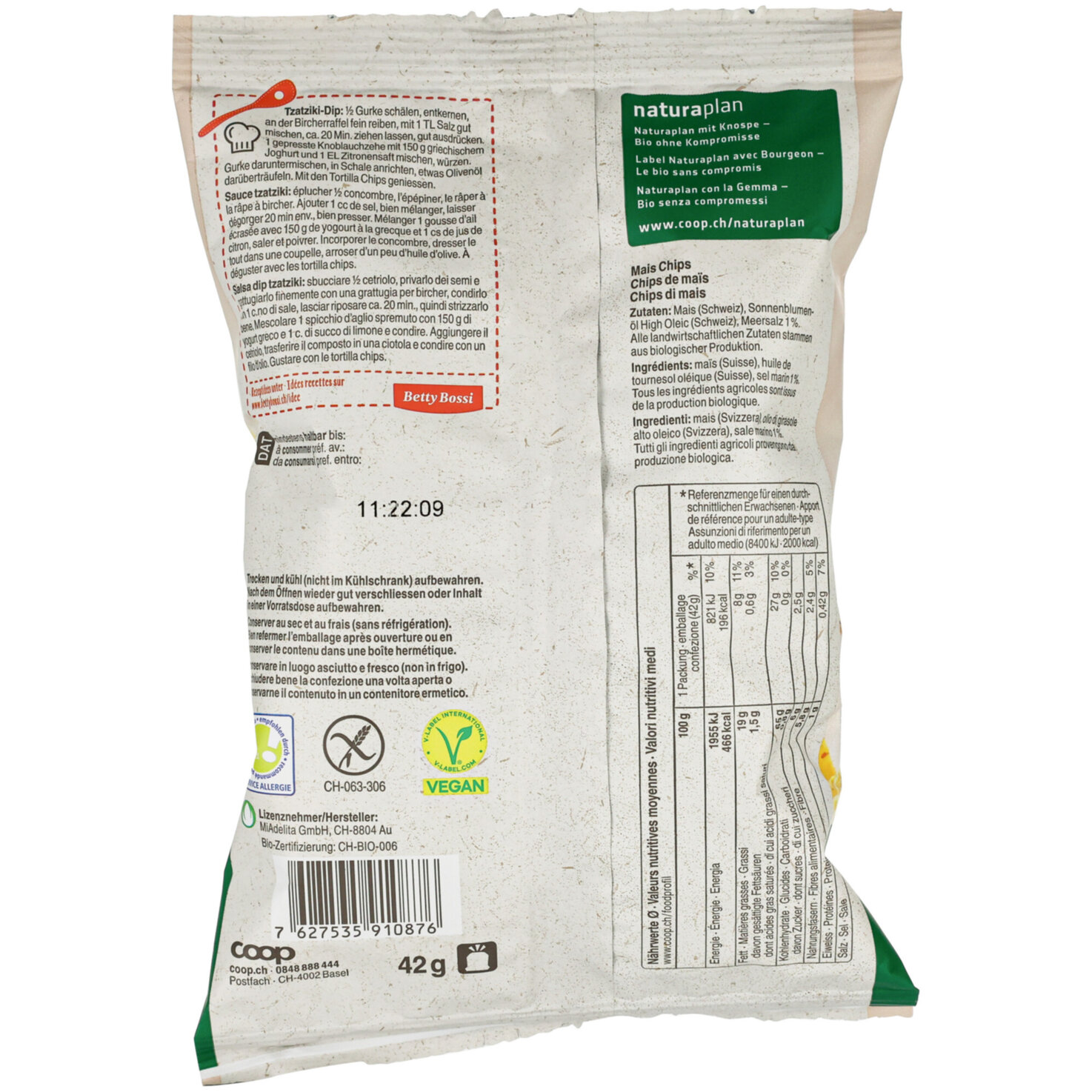 Naturaplan Bio Tortilla Chips Nature
