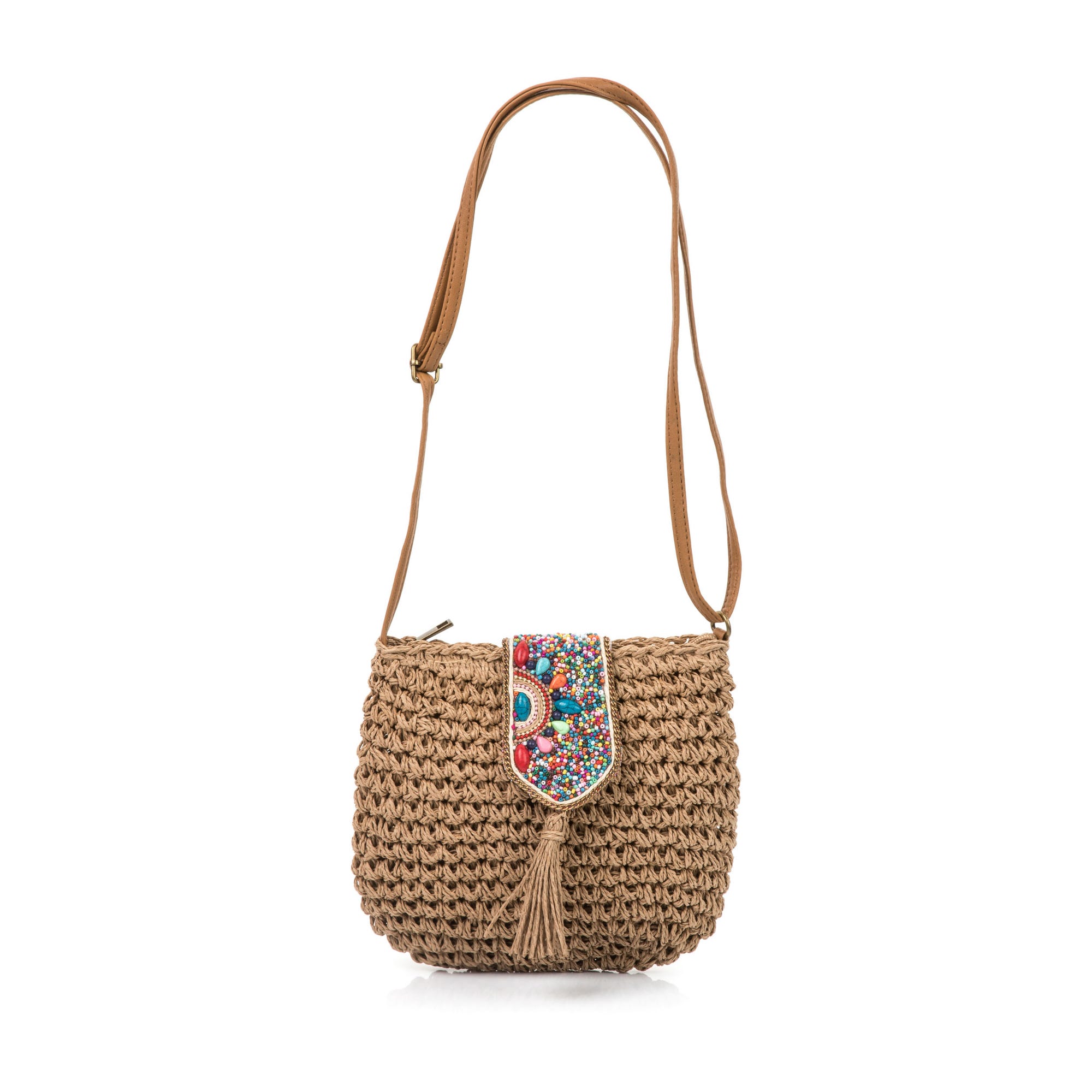 Sac bandoulière camel