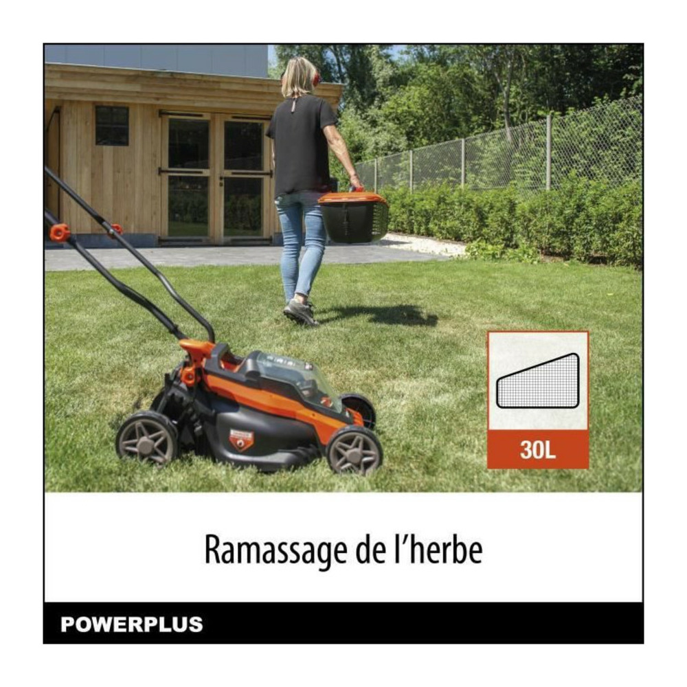 Coupe-bordures a batterie 20v dual power powdpg75420 - ø 250 mm - batterie 20v 2ah et chargeur 4ah inclus - fonction dresse-bor