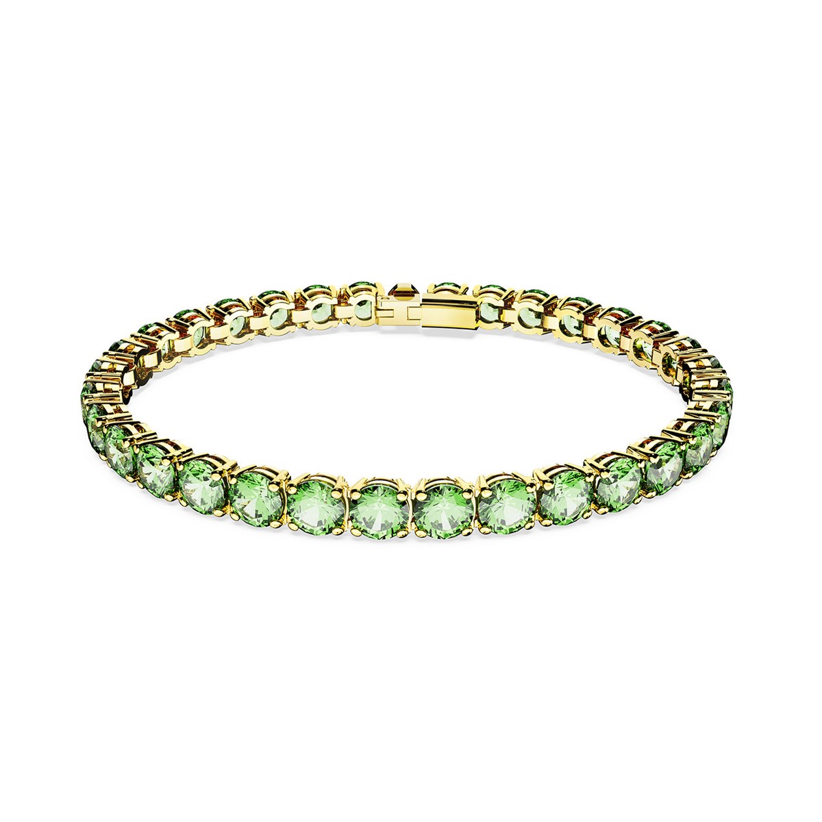 Bracelet Swarovski Matrix tennis vertTaille M