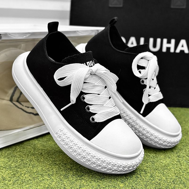 Tanzanite - Canvas Platform Sneakers