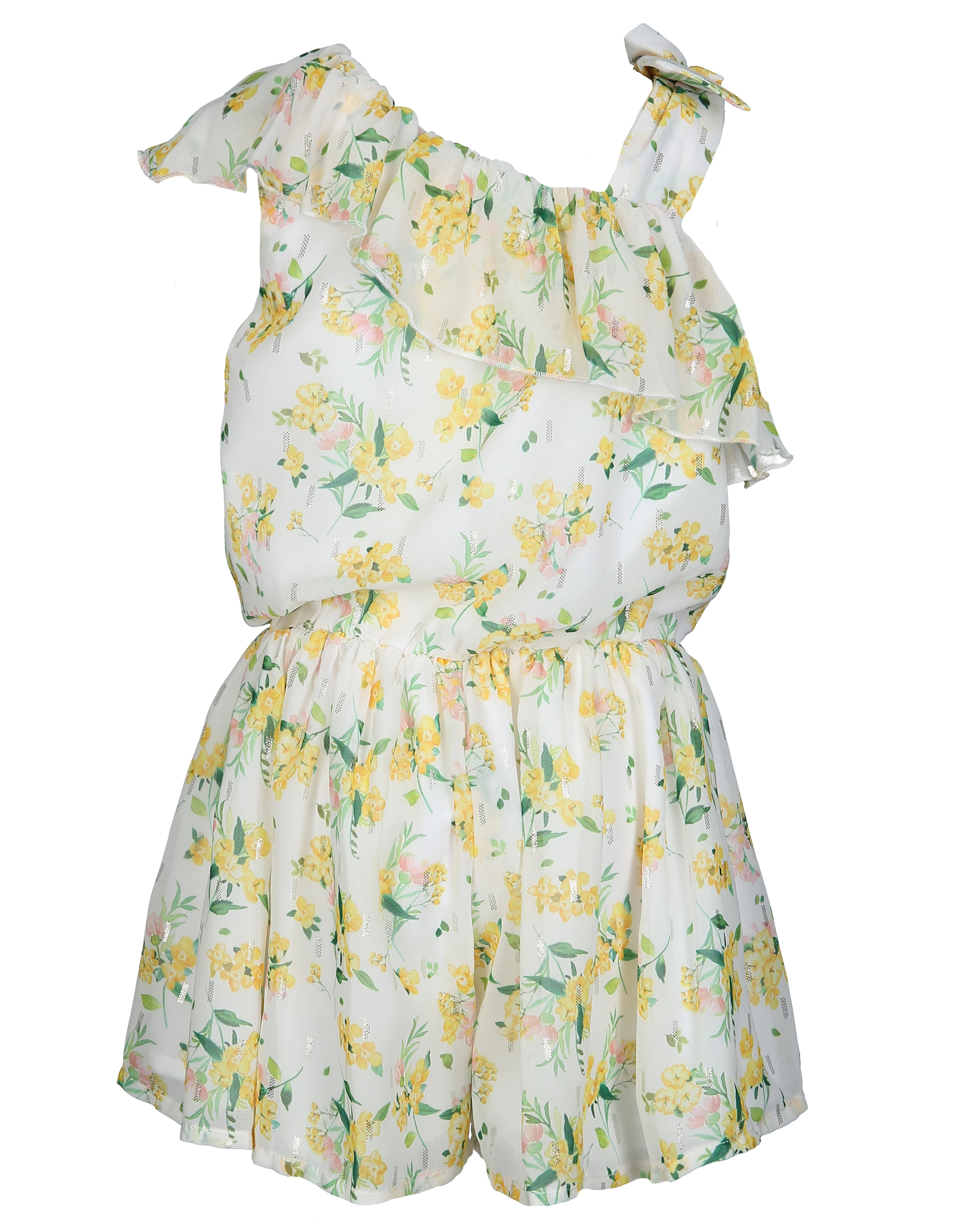 Jumpsuit FLOWERS in weiß