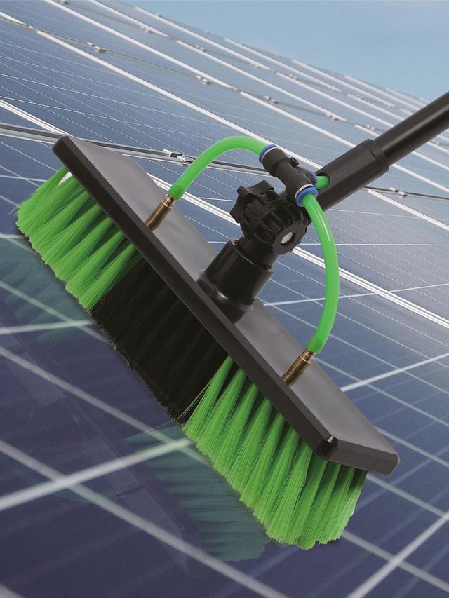 Waschbürste mit Teleskopstab + Photovoltaikreiniger