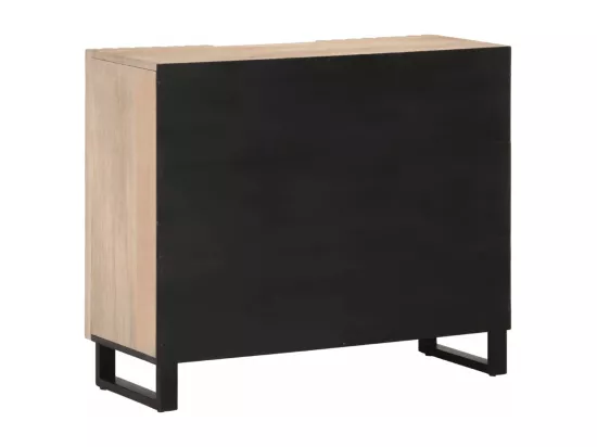 Buffet 90x34x75 cm bois massif de manguier