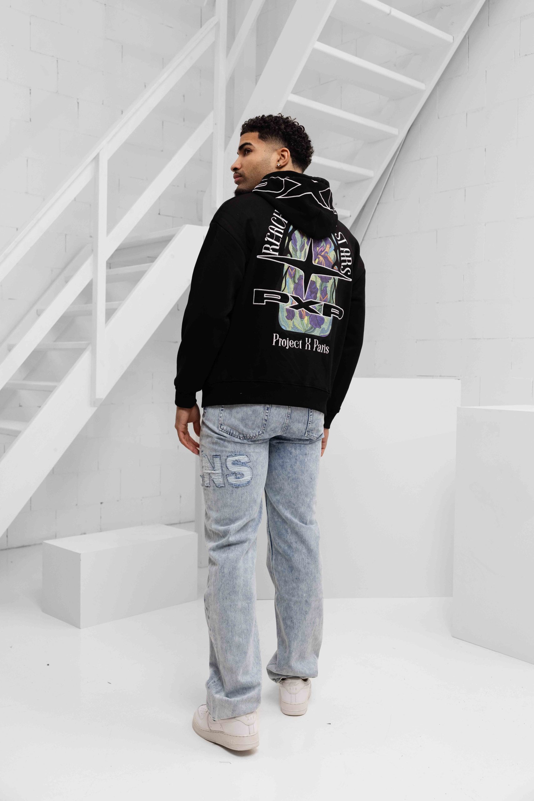 Project X Paris Vitrail Hoodie Heren Zwart