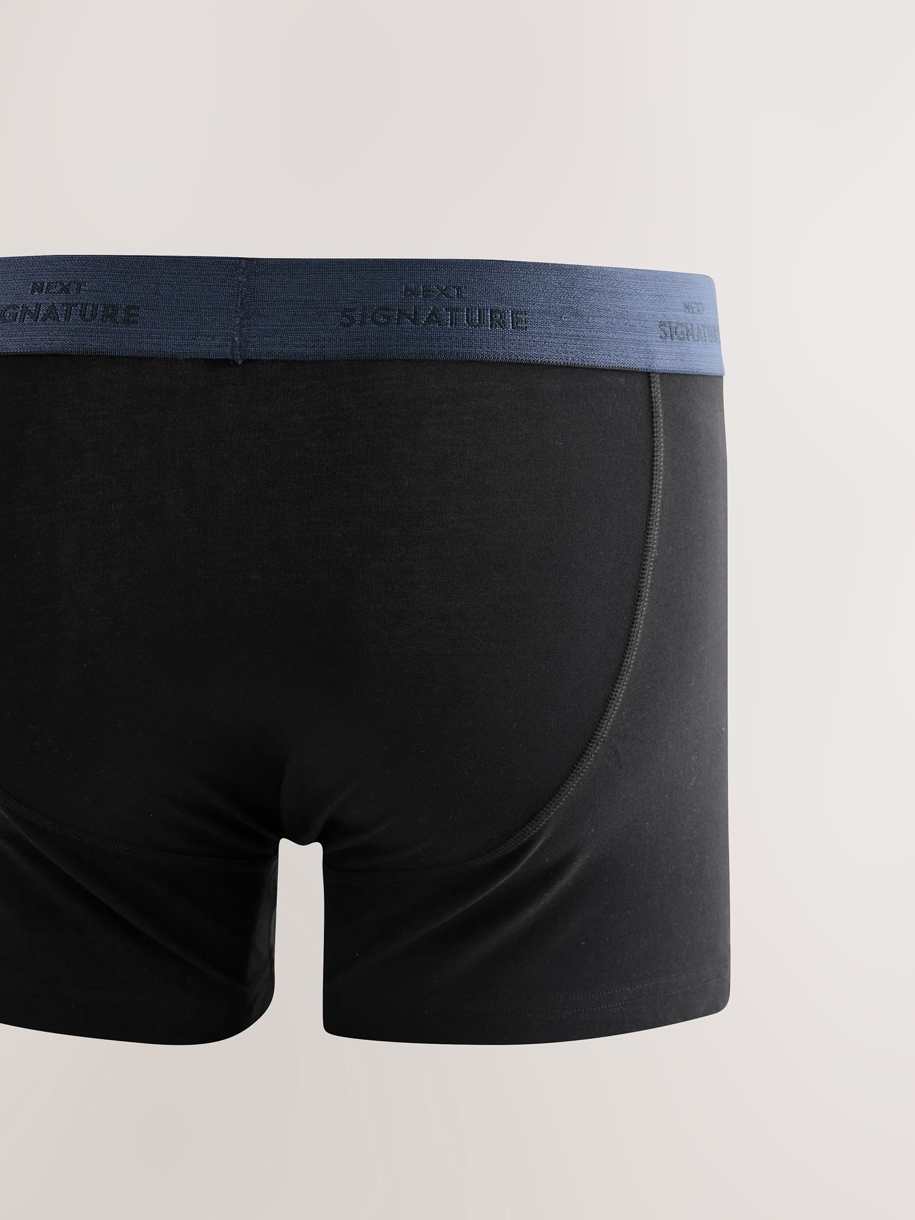 Zwart comfortabel zacht - Verpakking van 4 - Signature boxershorts