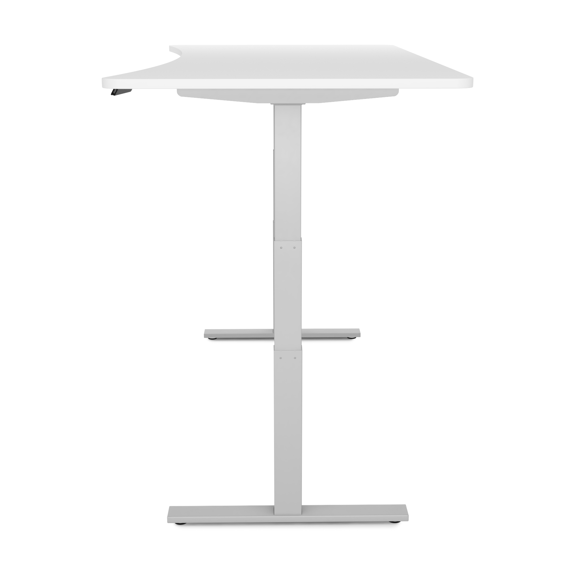 Stehpult elektrisch PREMIUM weiss/grau 200 x 92 cm