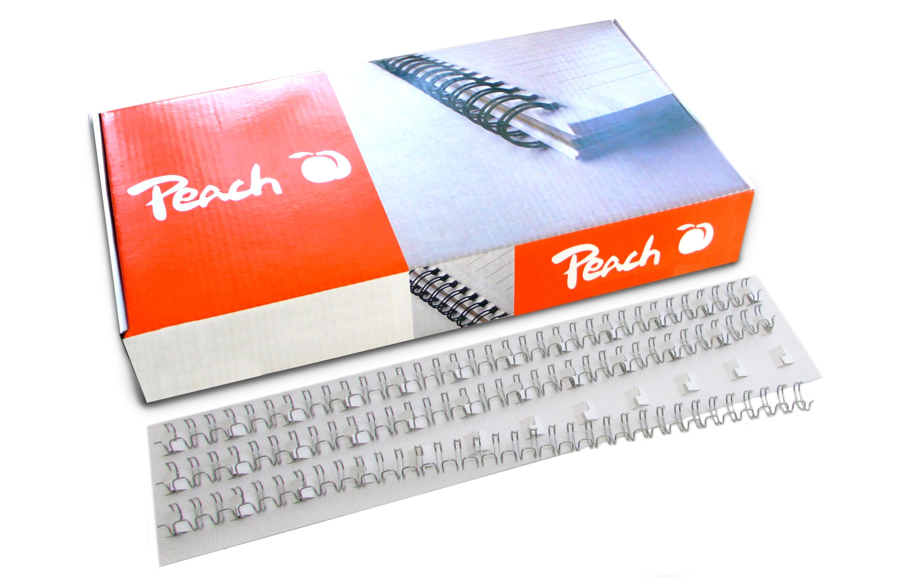 Binderücken PW064-01 6 mm Draht Silber, 100 StückDrahtbinderücken