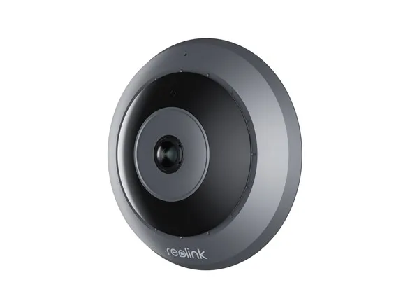 Reolink Fisheye Series FE-W - Netværksovervågningskamera - fisheye - indendørs - farve (Dag/nat) - 6,5 MP - 2560 x 2560 - 2K - fast brændvidde - audio - trådløs - WiFi - 2.4GHz radio, 5 GHz radio - H.265 - DC 12 V