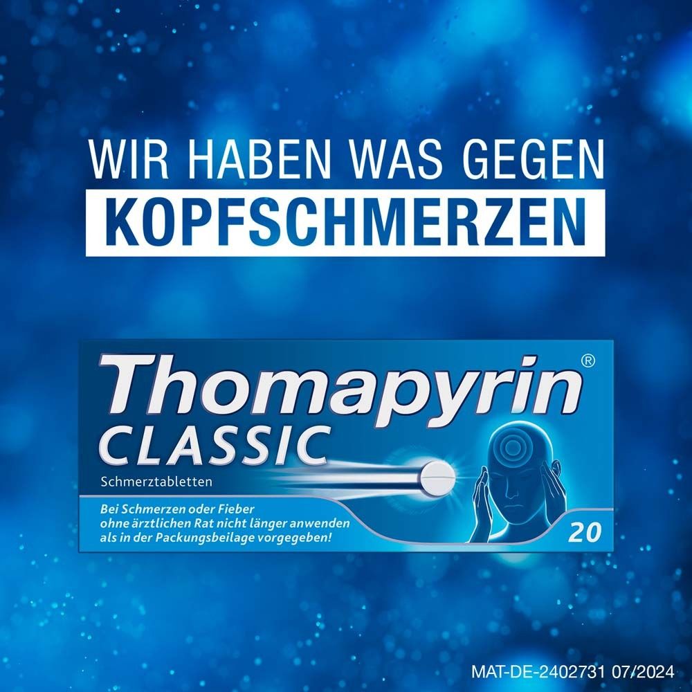 Thomapyrin CLASSIC Schmerztabletten gegen Kopfschmerzen